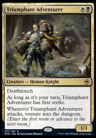 Triumphant Adventurer (Promo Pack) [Dungeons & Dragons: Adventures in the Forgotten Realms Promos] | Enigma On Main