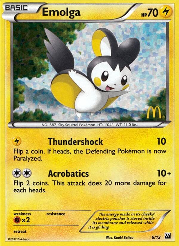 Emolga (6/12) [McDonald's Promos: 2012 Collection] | Enigma On Main