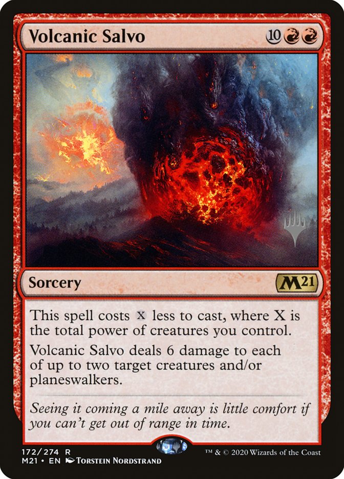 Volcanic Salvo (Promo Pack) [Core Set 2021 Promos] | Enigma On Main