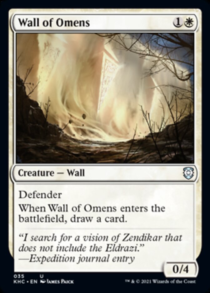 Wall of Omens [Kaldheim Commander] | Enigma On Main