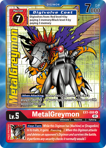 MetalGreymon [EX1-008] (Alternate Art) [Classic Collection] | Enigma On Main