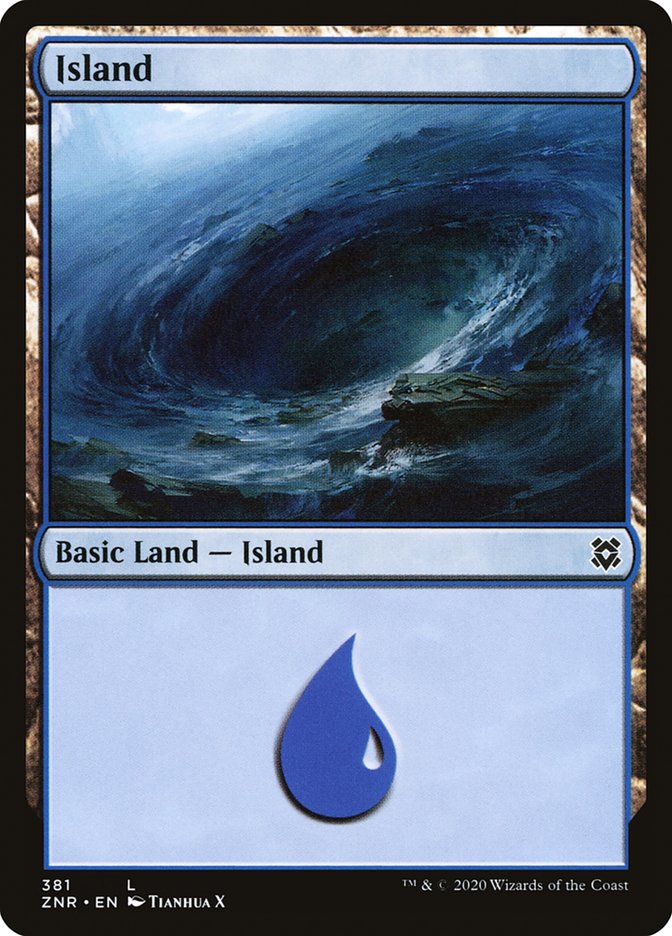 Island (381) [Zendikar Rising] | Enigma On Main