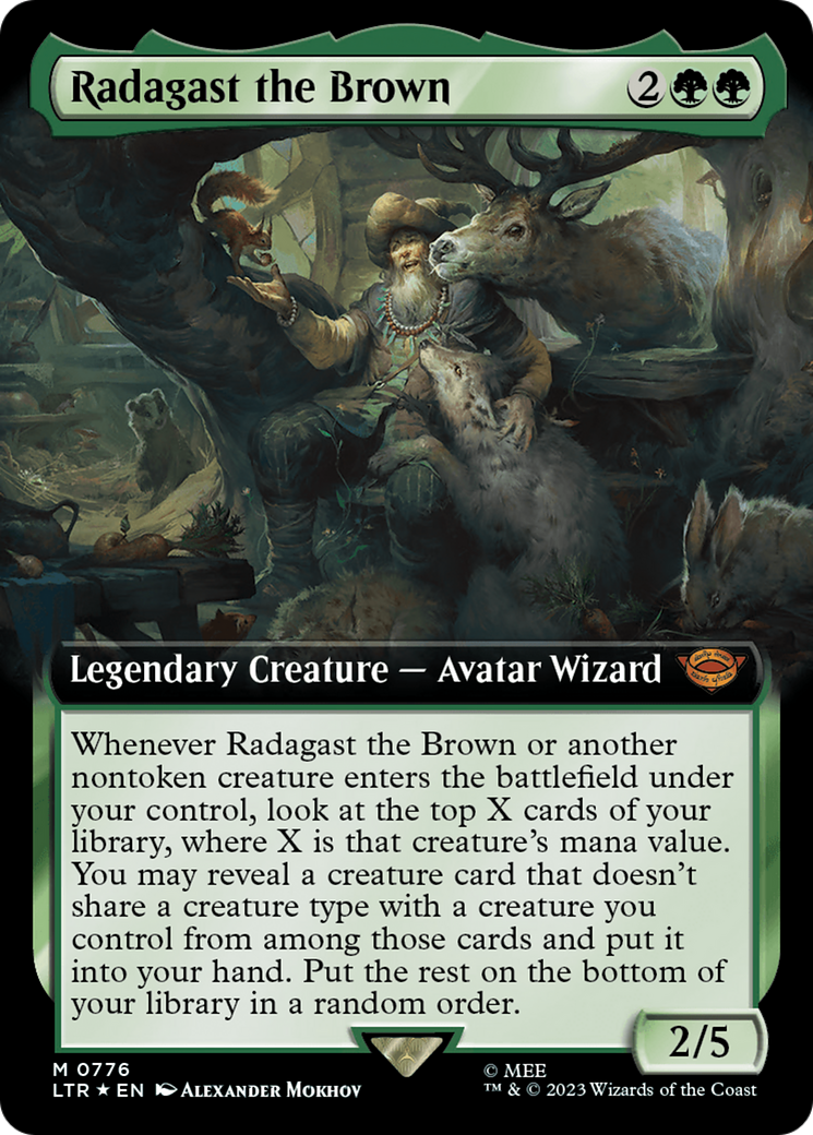 Radagast the Brown (Extended Art) (Surge Foil) [The Lord of the Rings: Tales of Middle-Earth] | Enigma On Main