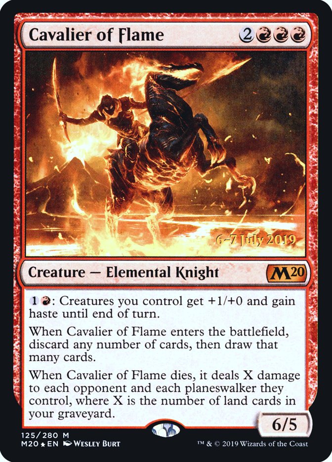 Cavalier of Flame  [Core Set 2020 Prerelease Promos] | Enigma On Main