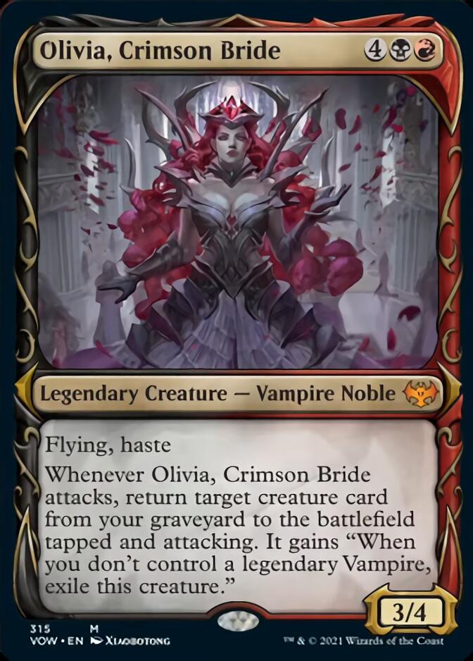 Olivia, Crimson Bride (Showcase Fang Frame) [Innistrad: Crimson Vow] | Enigma On Main