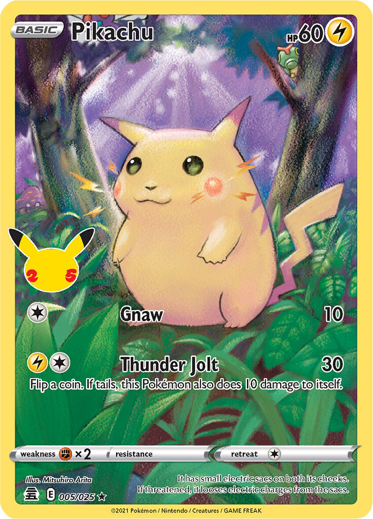 Pikachu (005/025) [Celebrations: 25th Anniversary] | Enigma On Main