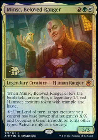 Minsc, Beloved Ranger [Dungeons & Dragons: Adventures in the Forgotten Realms Prerelease Promos] | Enigma On Main