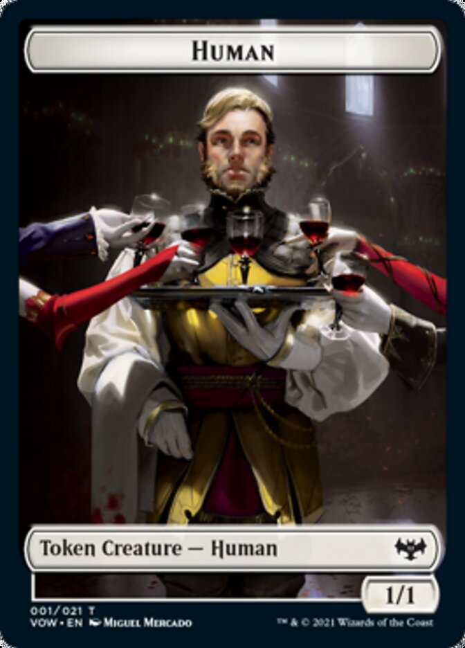 Human Token (001) [Innistrad: Crimson Vow Tokens] | Enigma On Main