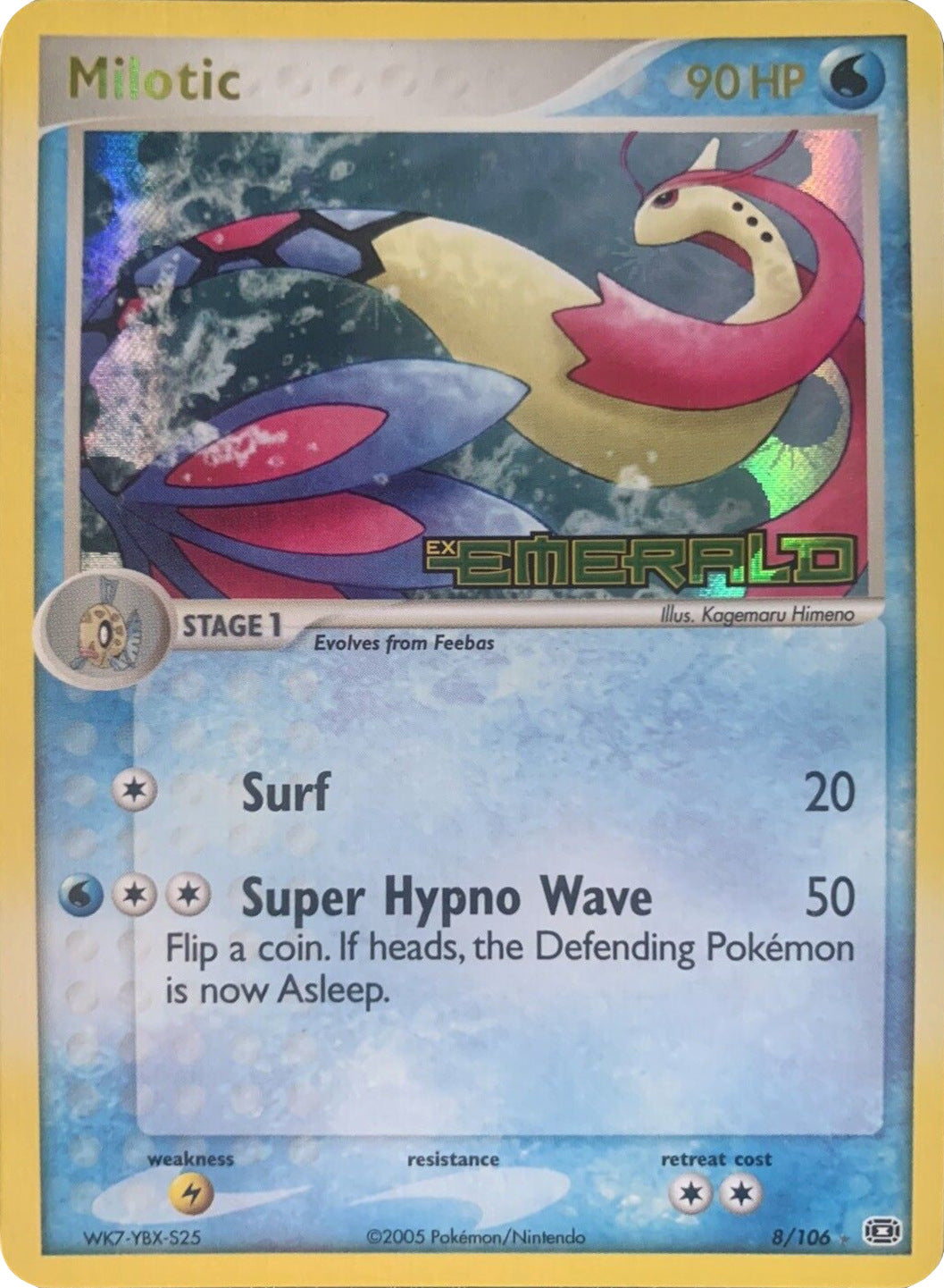 Milotic (8/106) (Stamped) [EX: Emerald] | Enigma On Main