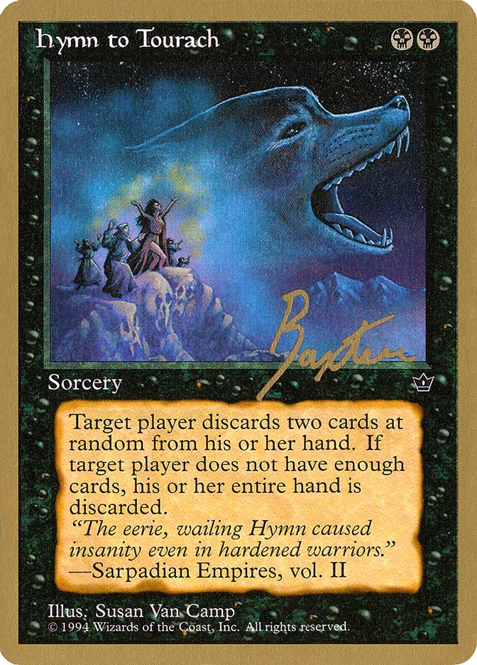 Hymn to Tourach (Wolf) (George Baxter) [Pro Tour Collector Set] | Enigma On Main
