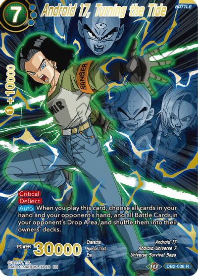 Android 17, Turning the Tide (Alternate Art) (DB2-036_R) [Special Anniversary Set 2021] | Enigma On Main