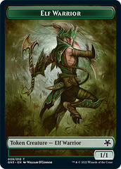 Bird Illusion // Elf Warrior Double-Sided Token [Game Night: Free-for-All Tokens] | Enigma On Main