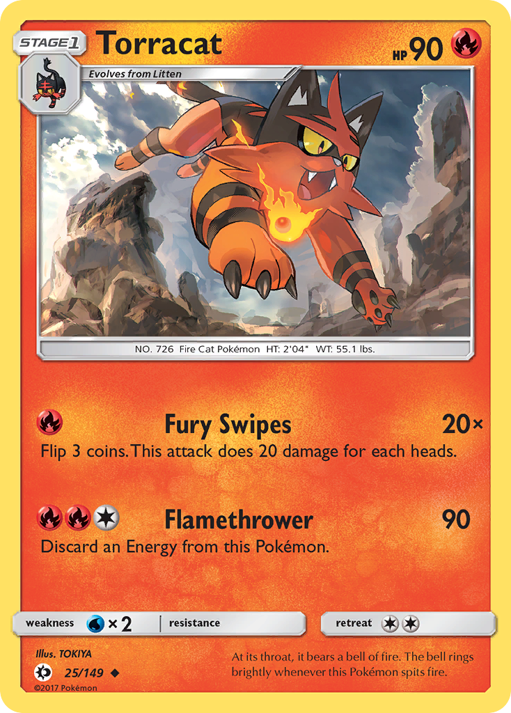 Torracat (25/149) [Sun & Moon: Base Set] | Enigma On Main