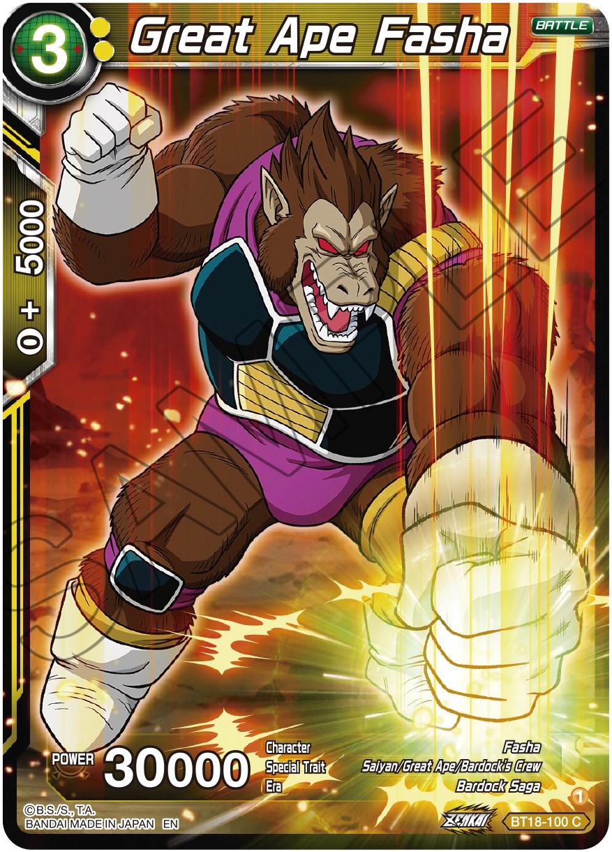 Great Ape Fasha (BT18-100) [Dawn of the Z-Legends] | Enigma On Main