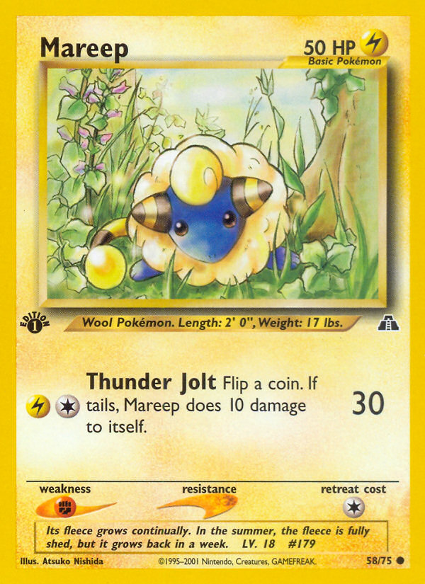 Mareep (58/75) [Neo Discovery 1st Edition] | Enigma On Main