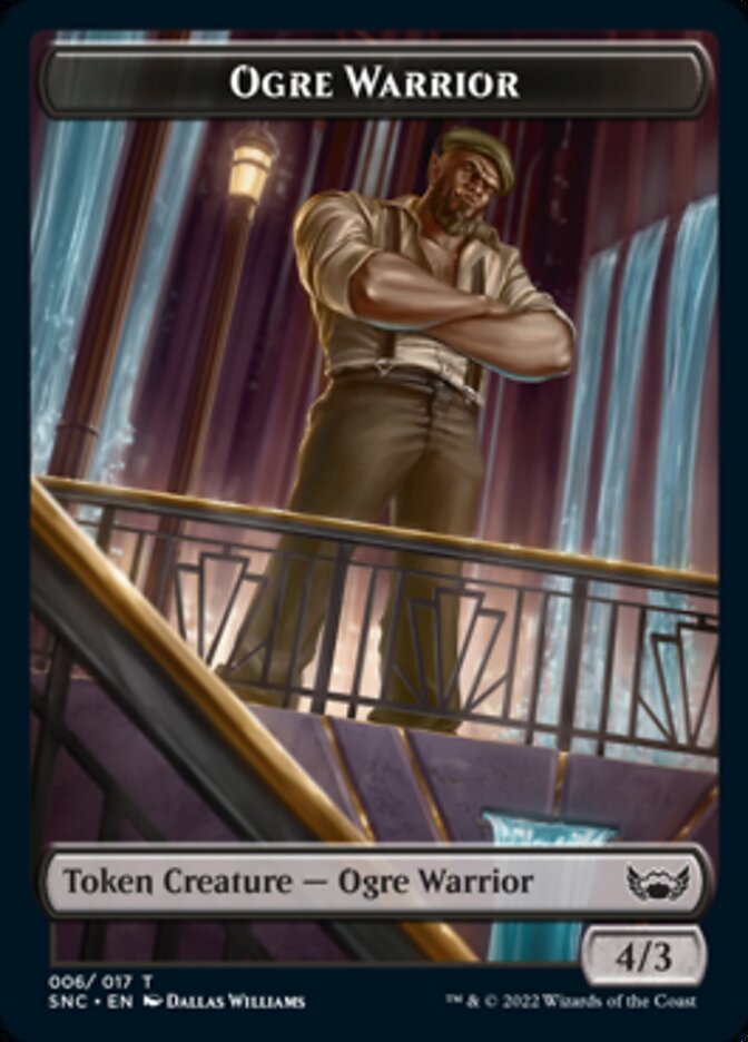 Ogre Warrior // Copy Double-sided Token [Streets of New Capenna Tokens] | Enigma On Main