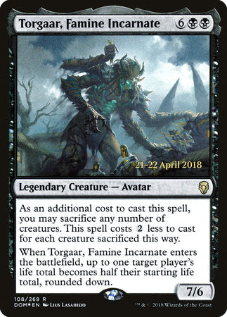 Torgaar, Famine Incarnate [Dominaria Promos] | Enigma On Main