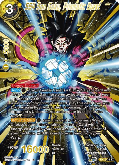 SS4 Son Goku, Prismatic Burst (EX19-35) [Special Anniversary Set 2021] | Enigma On Main