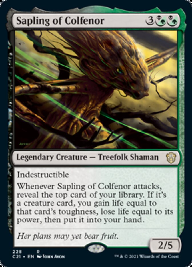 Sapling of Colfenor [Commander 2021] | Enigma On Main