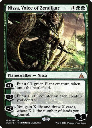 Nissa, Voice of Zendikar [Oath of the Gatewatch Promos] | Enigma On Main