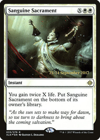 Sanguine Sacrament [Ixalan Promos] | Enigma On Main