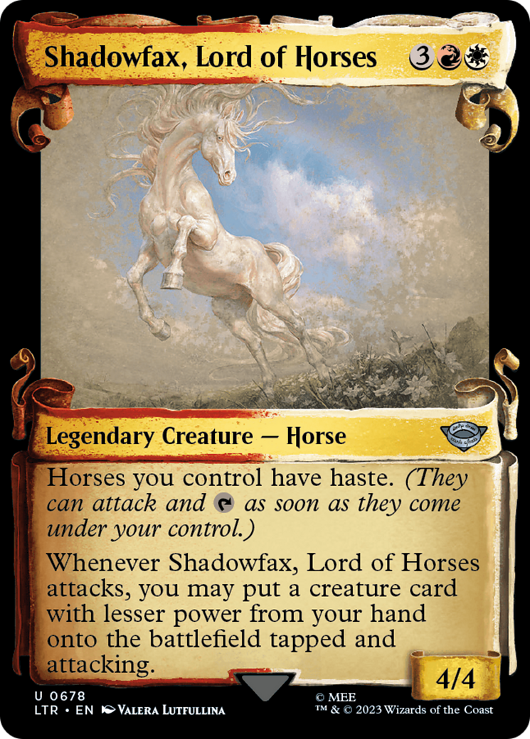 Shadowfax, Lord of Horses [The Lord of the Rings: Tales of Middle-Earth Showcase Scrolls] | Enigma On Main