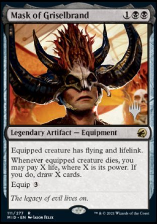 Mask of Griselbrand (Promo Pack) [Innistrad: Midnight Hunt Promos] | Enigma On Main