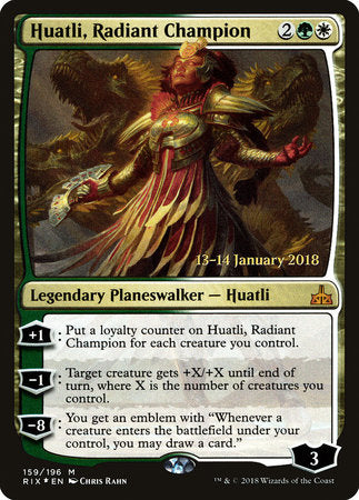 Huatli, Radiant Champion [Rivals of Ixalan Promos] | Enigma On Main