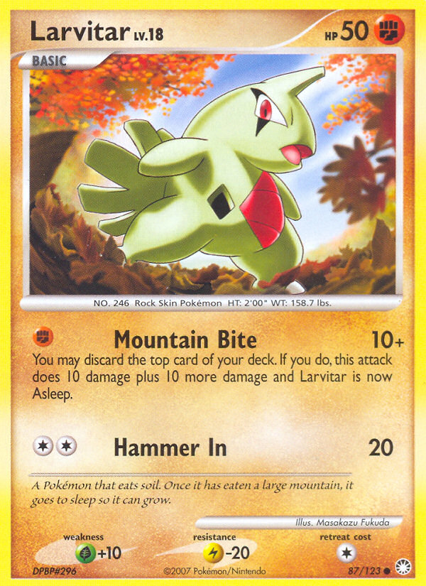 Larvitar (87/123) [Diamond & Pearl: Mysterious Treasures] | Enigma On Main