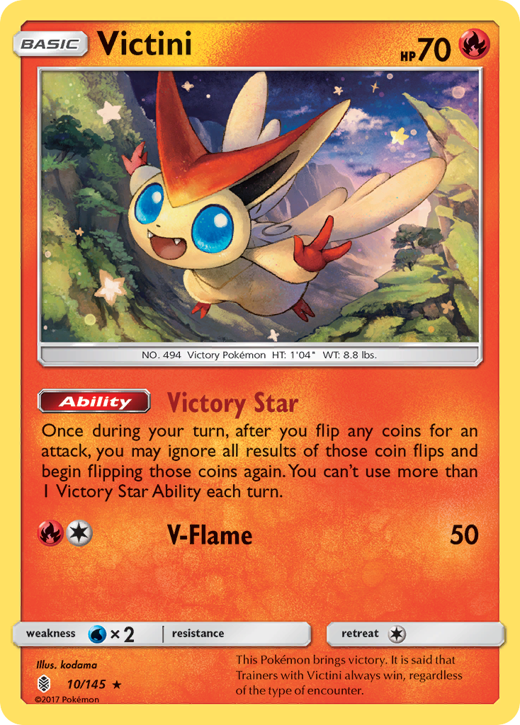 Victini (10/145) [Sun & Moon: Guardians Rising] | Enigma On Main