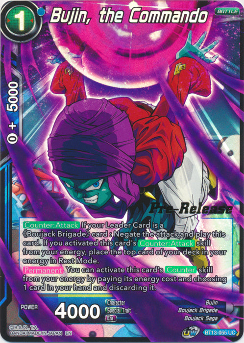 Bujin, the Commando (BT13-055) [Supreme Rivalry Prerelease Promos] | Enigma On Main