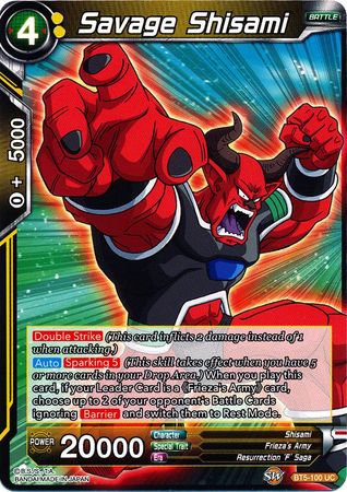 Savage Shisami (BT5-100) [Miraculous Revival] | Enigma On Main