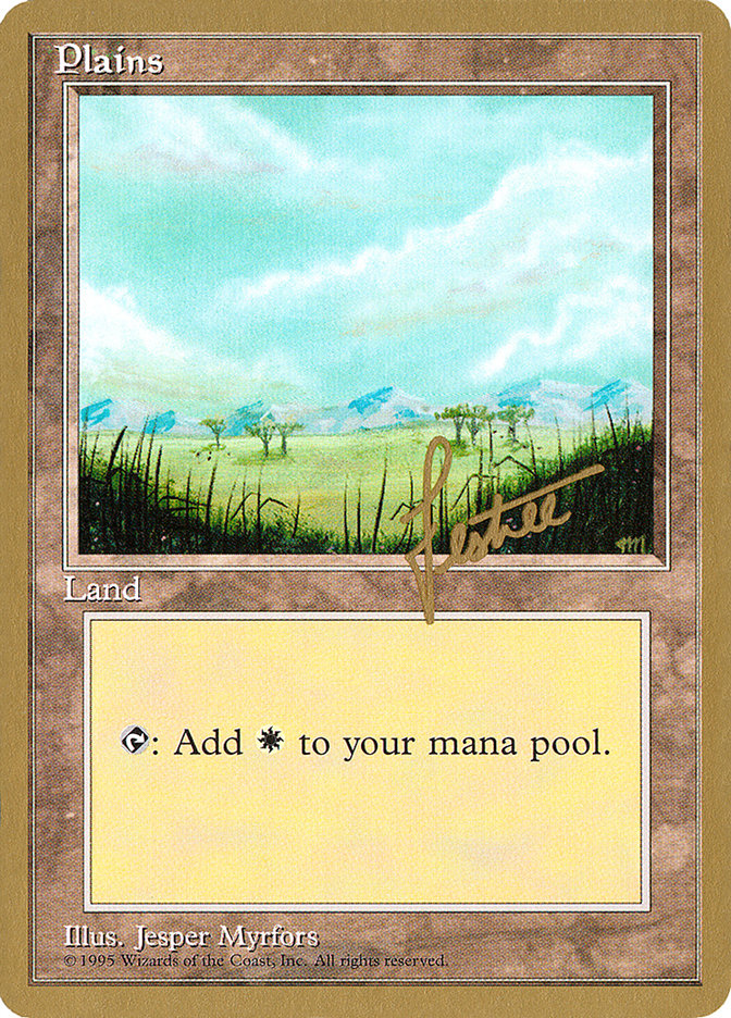 Plains (bl365) (Bertrand Lestree) [Pro Tour Collector Set] | Enigma On Main