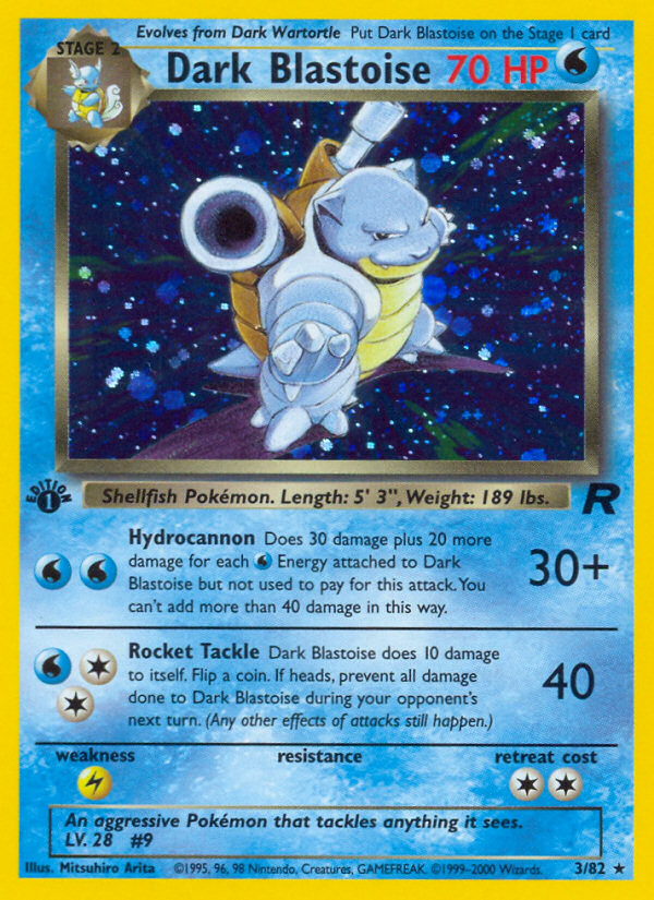 Dark Blastoise (3/82) [Team Rocket 1st Edition] | Enigma On Main