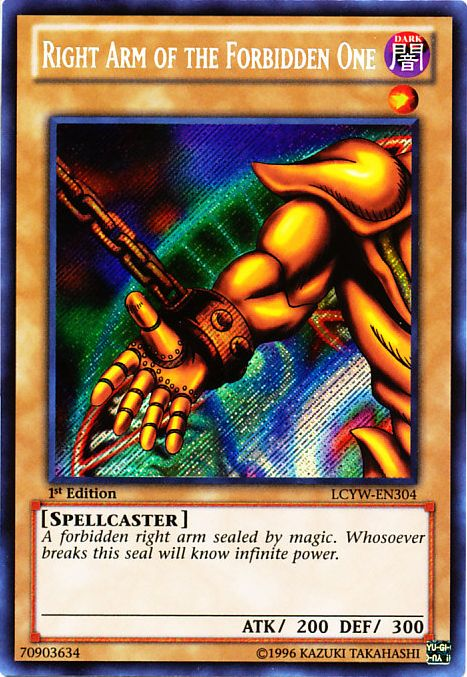 Right Arm of the Forbidden One [LCYW-EN304] Secret Rare | Enigma On Main