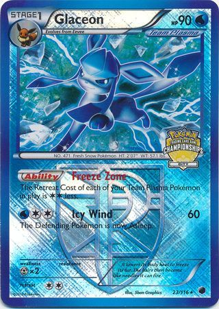 Glaceon (23/116) (City Championship Promo) [Black & White: Plasma Freeze] | Enigma On Main