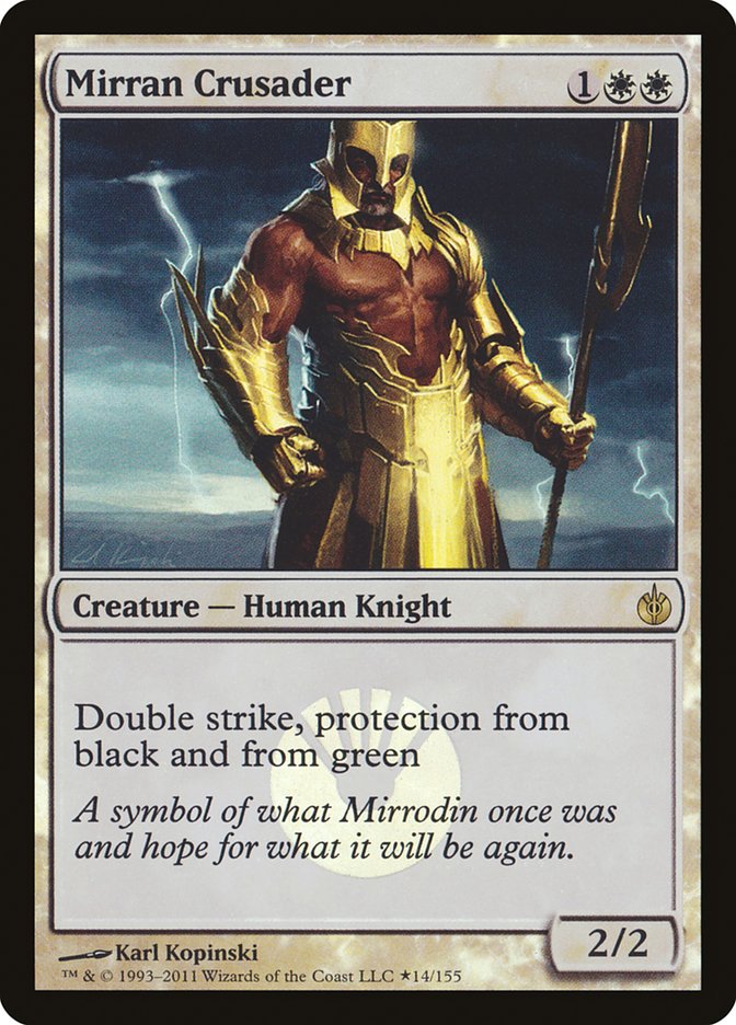 Mirran Crusader (Buy-A-Box) [Mirrodin Besieged Promos] | Enigma On Main