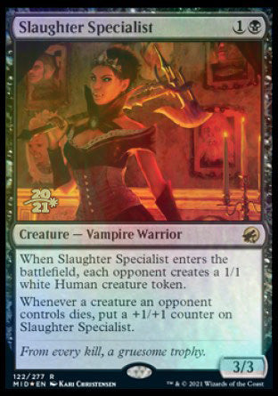 Slaughter Specialist [Innistrad: Midnight Hunt Prerelease Promos] | Enigma On Main