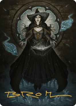 Tasha, the Witch Queen Art Card (76) (Gold-Stamped Signature) [Commander Legends: Battle for Baldur's Gate Art Series] | Enigma On Main