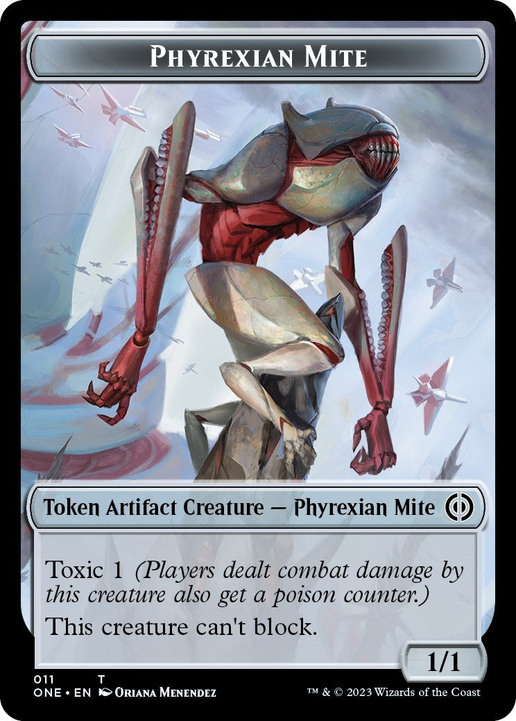 Phyrexian Mite // Phyrexian Insect Double-Sided Token [Phyrexia: All Will Be One Commander Tokens] | Enigma On Main