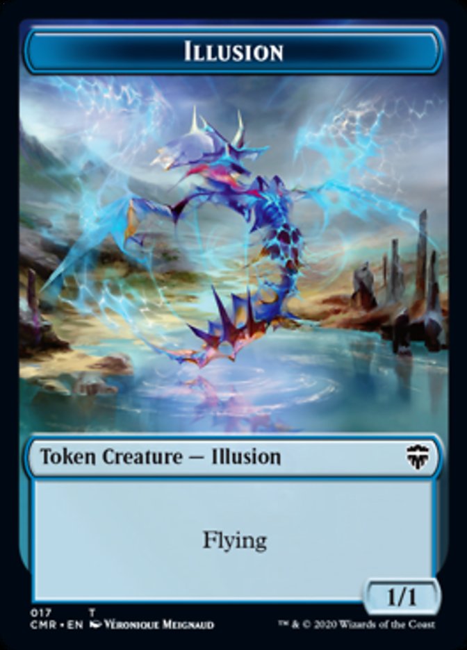 Illusion // Plant Token [Commander Legends Tokens] | Enigma On Main