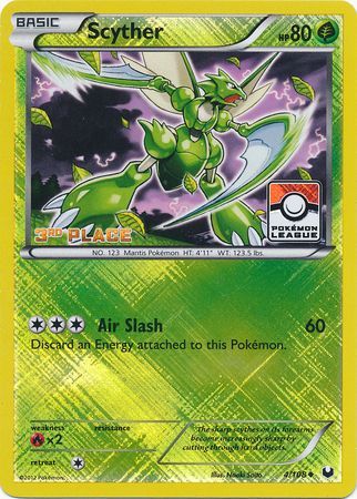 Scyther (4/108) (League Promo 3rd Place) [Black & White: Dark Explorers] | Enigma On Main