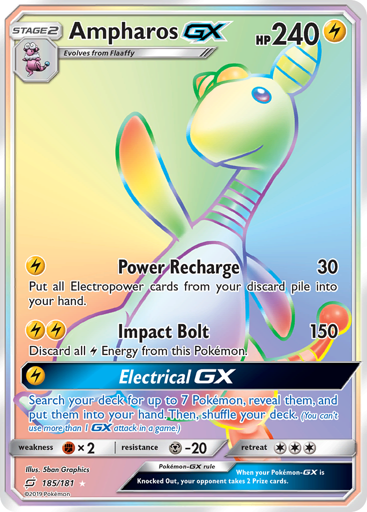 Ampharos GX (185/181) [Sun & Moon: Team Up] | Enigma On Main