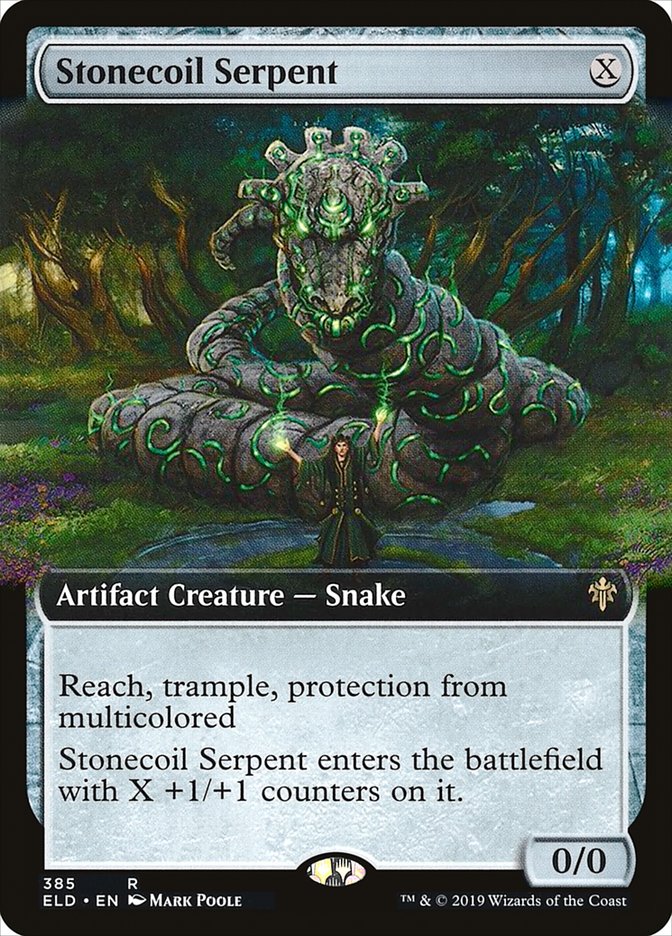 Stonecoil Serpent (Extended Art) [Throne of Eldraine] | Enigma On Main