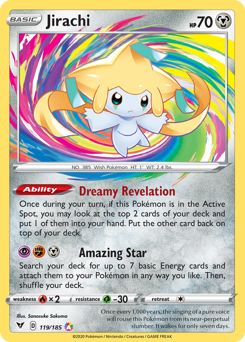 Jirachi (119/185) [Sword & Shield: Vivid Voltage] | Enigma On Main