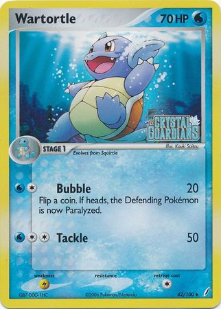 Wartortle (42/100) (Stamped) [EX: Crystal Guardians] | Enigma On Main