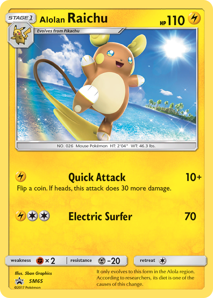 Alolan Raichu (SM65) [Sun & Moon: Black Star Promos] | Enigma On Main