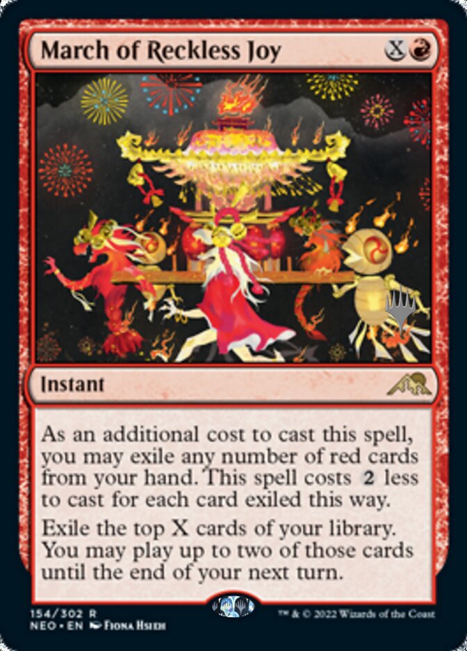 March of Reckless Joy (Promo Pack) [Kamigawa: Neon Dynasty Promos] | Enigma On Main