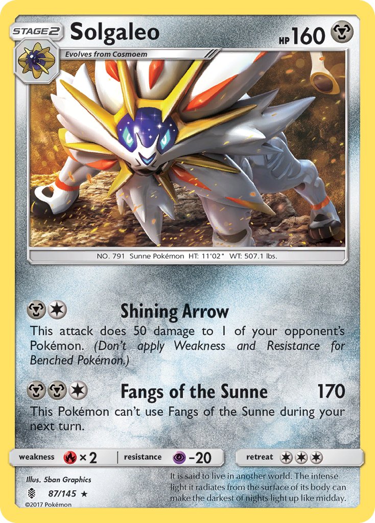 Solgaleo (87/145) (Theme Deck Exclusive) [Sun & Moon: Guardians Rising] | Enigma On Main