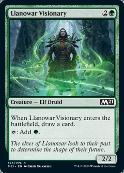 Llanowar Visionary [Core Set 2021] | Enigma On Main